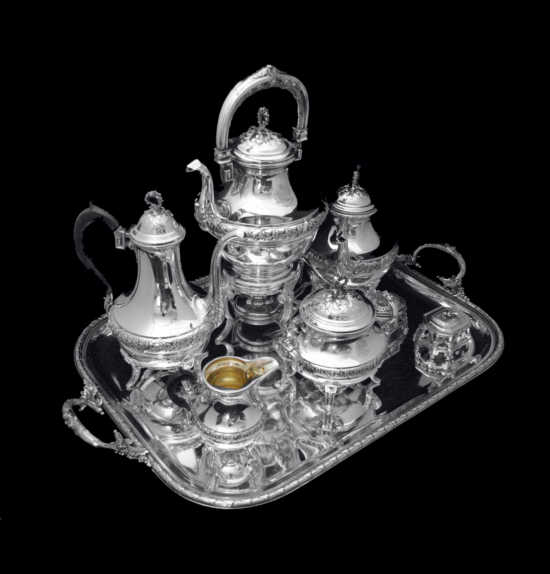 boulenger19thcenturylouisxviminerva950frenchantiquesterlingsilvertecoffeeset-setcomplete-3006