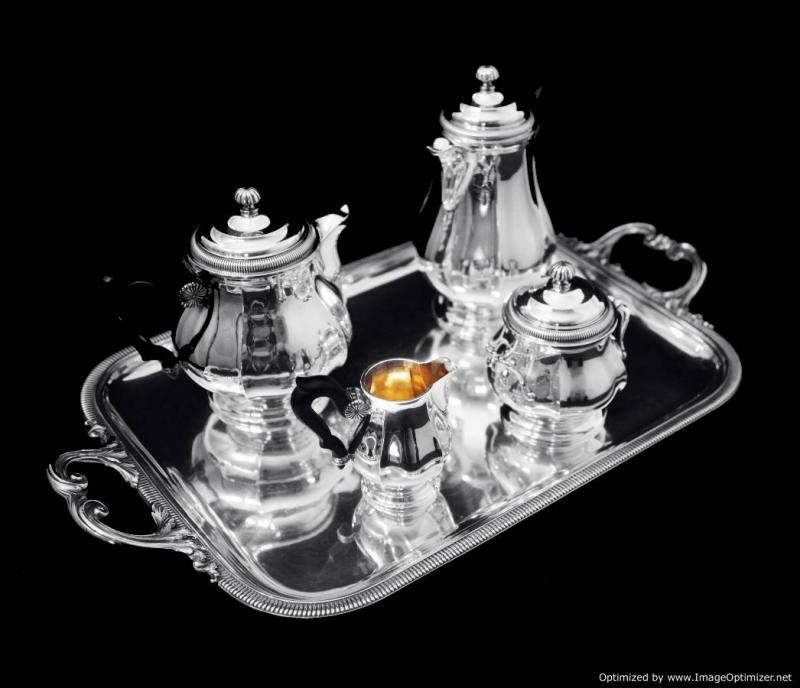 christofklecardeilhacantiquefrenchartdecosterlingsilverteasetwithservingtray-setcomplete-3001