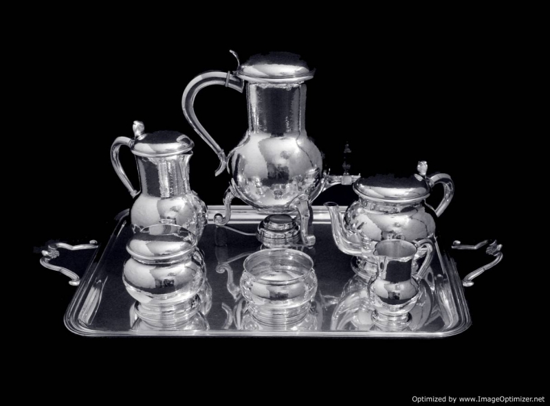 puiforcathermesantiquefrench20thcenturyminerva950napoleoniiisterlingsilverartdecohammerfinishteacoffeeset-setcomplete-5002