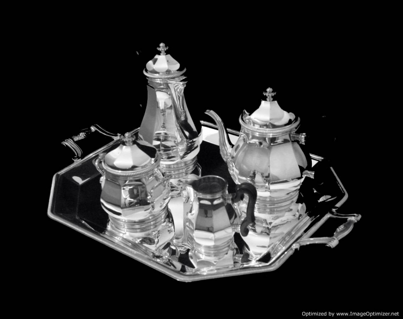 tetardantiquefrench950sterlingsilverartdecopearlsteacoffeeset19centurychristoflepuiforcat-setcomplete-2002
